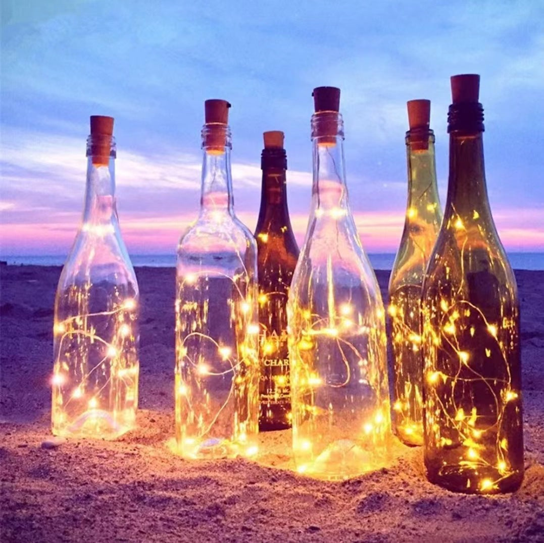 Wine cork string lights