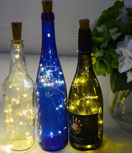 Wine cork string lights