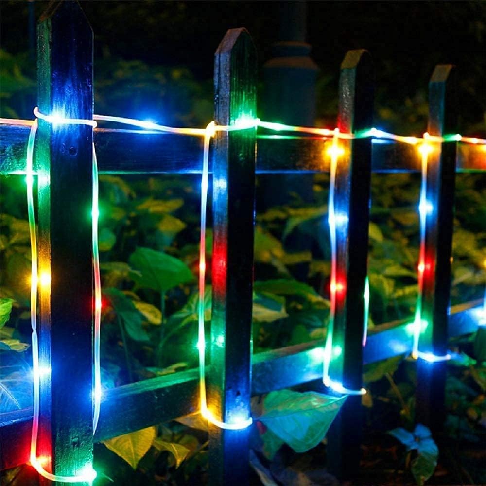 024 Bluetooth Smart LED Fairy RGB Rope Light Sync to Voice & Music, Timer, DIY Color Changing, 10M/33FT Waterproof Strip Light String Light with App Control, Outdoor Indoor Christmas Holloween