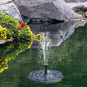 太阳能喷泉水池，鸟浴缸，喷泉